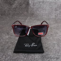 BRAND NEW WITH TAGS RAY BAN SEMI TRANSLUCENT RED DIGITAL PRINT SUNGLASSES