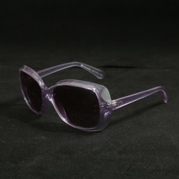 #7 OK LEGIT THOUGH THESE ARE AMAZING - DOLCE & GABBANA MADE IN ITALY TRANSLUCENT LILAC DIVA SUNGLASSES