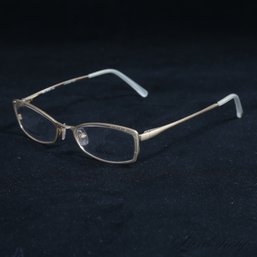 #10 BRAND NEW WITHOUT BOX ELEGANT VERA WANG LUXE TITANIUM GOLD TONE METAL CRYSTAL ENCRUSTED GLASSES