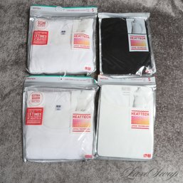 #2 LOT OF 4 BRAND NEW SEALED IN PACKAGE UNIQLO JAPANESE TECHNOLOGY BASE LAYERS S