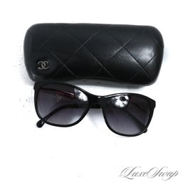 THE STAR OF THE SHOW! AUTHENTIC IN BOX CHANEL MADE IN ITALY MODEL 5185 SUNGLASSES WITH CC MONOGRAM HINGE