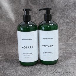 #3 THE HOTEL COLLECTION : BRAND NEW UNUSED LOT OF 2 FULL SIZE 500ML VOTARY ROSEMARY AND CHIA CONDITIONERS