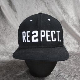 #25 NIKE AIR JORDAN BLACK JUMPMAN RE2PECT RESPECT EMBROIDERED LOGO SNAPBACK HAT CAP