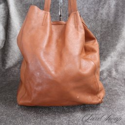 VERY VERY VERY SOFT BANANA REPUBLIC WHISKEY TAN LEATHER UNLINED SUPER SLOUCHY TOTE BAG LOVE LOVE LOVE!