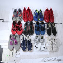 MASSIVE LOT OF VARIOUS SNEAKERS AND SHOES, MIXED DESIGNERS, MIXED SIZES