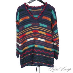 ANONYMOUS BUT SUPER AWESOME COOGI OF AUSTRALIA -ESQUE BIGGIE SMALLS / BILL COSBY STYLE KNIT YARN SWEATER