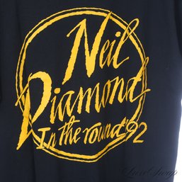 REAL DEAL VINTAGE 1992 NEAR MINT NEIL DIAMOND BLACK PUFF PAINT IN THE ROUND CONCERT TOUR TEE SHIRT