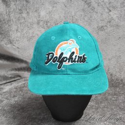 VINTAGE 1990S TEAM NFL DREW PEARSON MIAMI DOLPHINS FOOTBALL BRUSHED TWILL SNAPBACK HAT CAP