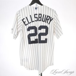 NEAR MINT MAJESTIC MLB BASEBALL AUTHENTIC COOLBASE NEW YORK YANKEES #22 ELLSBURY JERSEY SHIRT S