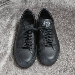 #32 THE STAR OF THE SHOW! MENS GIVENCHY PARIS SUPER RECENT MATTE BLACK DOG TONGUE LOW SNEAKERS 43