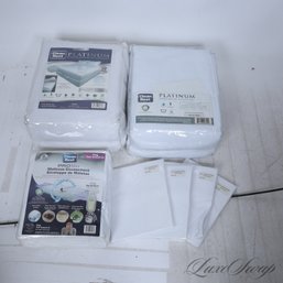 BRAND NEW SEALED LOT : CLEANREST MICRON ONE PLATINUM KING SIZE MATTRESS ENCASEMENT SET WITH PILLOWCASES