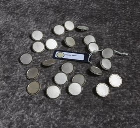 NWOT LOT X23 London Badge & Button Silver Textured Round Blazer Jacket Buttons