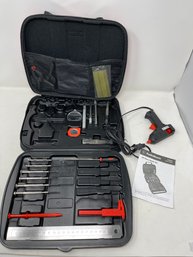 WHERE MY CRAFTERS AT?? LARGE RADIOSHACK HOBBY SET INCL GLUE GUN, CASE & MORE