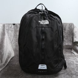 FULL SIZE AND A HARDSHELL BACK! THE NORTH FACE BLACK MICROFIBER 'VAULT' A93D BACKPACK BAG