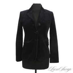 VERY ALICIA SILVERSTONE IN CLUELESS! THEORY FOR SCOOP MIDNIGHT VELVET FINISH CORDUROY BLAZER JACKET 2