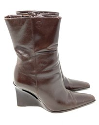 REPP DA BRONX!! WOMENS BRONX FOOTWEAR BROWN HIGHTOP HEEL SHOES