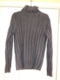 AWESOME WOMENS GAP GRAY PURE COTTON TURTLE NECK SWEATER SIZE S