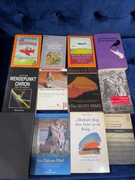 LOT OF 12 GERMAN LANGUAGE BOOKS, HARD AND SOFT COVER