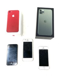 AWESOME LOT OF IPHONES FOR PARTS AND MODERN IPHONE BOXES