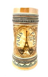AMAZING PARIS FRANCE MADE IN EU 24KT GOLD ACCENTED BEER STEIN