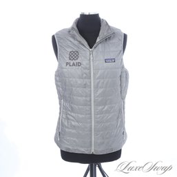 THE ONE EVERYONE WANTS! MENS PATAGONIA 'PRIMALOFT' MERCURY GREY LIGHT PADDED GILET WIND VEST L