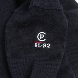 HIGHLY COLLECTIBLE VINTAGE MENS POLO RALPH LAUREN CASHMERE BLEND 'CP RL-92' NAVY CREWNECK SWEATER XL