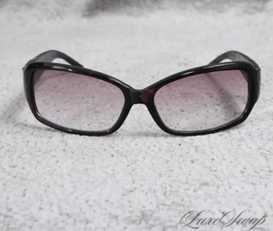 Anonymous Black Purple Mottled Silver Logo Arm Shield War Glasses Frames NR #3