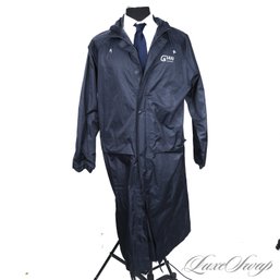 STAY DRY! BRAND NEW WITHOUT TAGS QIAN OUTDOOR MENS NAVY BLUE WATERPROOF REFLECTIVE STRIPE COVERALLS XL