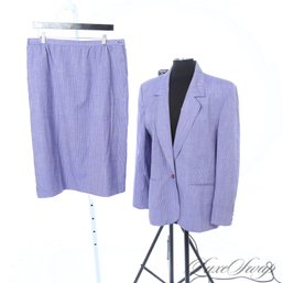 VINTAGE 1980S AND A SICK COLOR! PENDLETON COUNTRY SOPHISTICATES SILK BLEND RICH PURPLE 2 PIECE SUIT 18