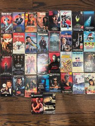 LOT OF 38 VINTAGE VHS MOVIES TAPES OF SOME OF THE BEST MOVIES OF THE 80S AND 90S INCLUDING HORROR!