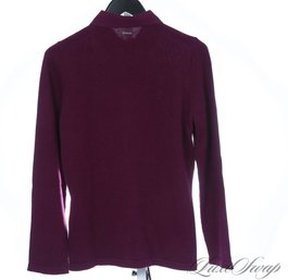Saint James France Depuis 1889 Plum Purple Pink Trim Crest Logo Polo Sweater 8