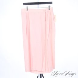 BRAND NEW WITH TAGS DEADSTOCK VINTAGE EVAN PICONE ROSE PINK LINEN BLEND SPRING SKIRT 16