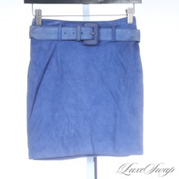 #453 BRAND NEW WITH TAGS LATINI / MARIA VITTORIA ITALY OCEAN SUEDE SKIRT 40