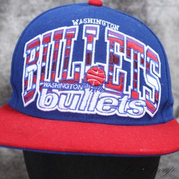 BRAND NEW WITH TAGS WASHINGTON BULLETS BLUE AND RED BASKETBALL HAT BY NEW ERA HARDWOOD CLASSICS