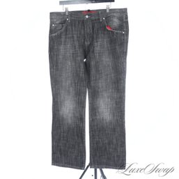 #4 BRAND NEW WITH TAGS $175 MENS SIGNUM FADED BLUE WASHED DISTRESSED 'MOSS' JEANS 40 X 32