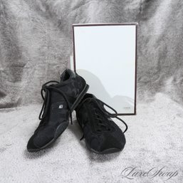 #18 NEAR MINT IN BOX COACH 'KATELYN' BLACK SUEDE AND CC MONOGRAM SPORT SNEAKERS 8