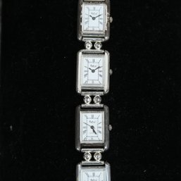 THIS IS AWESOME A VINTAGE RETRO CARTIER TANK STYLE 5 WATCH CASE BRACELET WATCH