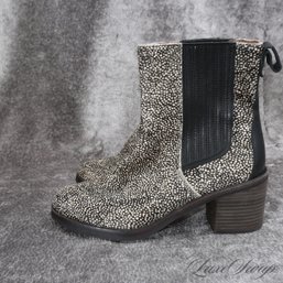 THESE ARE PHENOMENAL! UGG AUSTRALIA PHEASANT FEATHER PRINT PONYSKIN FUR BOOTIES 9