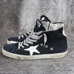 #2 THE ONES THAT ABSOLUTELY EVERYONE WANTS! GOLDEN GOOSE DELUXE BRAND 'FRANCY' BLACK SNEAKERS 38 / 8