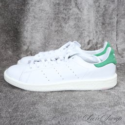 #7 THE MOST ICONIC OF ALL TIME MENS ADIDAS WHITE AND GREEN 'STAN SMITH' SNEAKERS 9.5