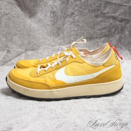 EXTREMELY RARE AND RECENT NIKE X TOM SACHS DA6672-700 CRAFT GENERAL PURPOSE SHOE YELLOW MESH MENS 13