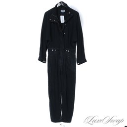 YEAH THIS WASNT CHEAP! AGOLDE LOS ANGELES GARMENT WASHED BLACK ONESIE ROMPER JUMPSUIT 8