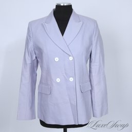 BRAND NEW WITH TAGS $520 RECENT SANDRO PARIS LILAC LAVENDER DOUBLE BREASTED BLAZER JACKET WOMENS 40