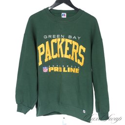 VINTAGE 1980S 1990S NFL PRO LINE GREEN BAY PACKERS MADE IN USA RUSSELL ATHLETIC CREWNECK SWEATSHIRT XL