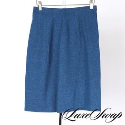 DECADENT AND LUSH BALLANTYNE MADE IN SCOTLAND 100 PERCENT CASHMERE BLUE SKIRT FITS 26