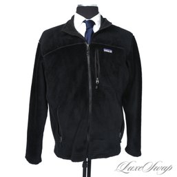 THE ONE EVERYONE WANTS! MENS PATAGONIA THICK FLEECE LINED BLACK FLEECE ZIP JACKET L