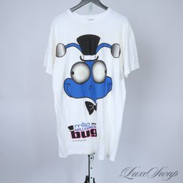 DEADSTOCK UNWORN VINTAGE 1999 MILO THE MILLENIUM BUG BY JOHN DOZE STUDIOS WHITE GRAPHIC TEE SHIRT OSFM