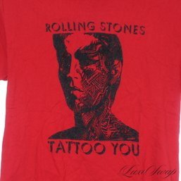 NEO VINTAGE ROLLING STONES RED 'TATTOO YOU' ROCK CONCERT BAND TEE SHIRT ON ANTHILL TRADING CO TAG S