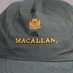#2 EXTREMELY COOL VINTAGE THE MACALLAN WHISKEY GREEN LOGO BASEBALL HAT MADE IN USA