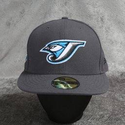 #4 NEAR MINT NEW ERA 5950 FITTED BASEBALL HAT - COOPERSTOWN COLLECTION TORONTO BLUE JAYS 30TH ANNIVERSARY